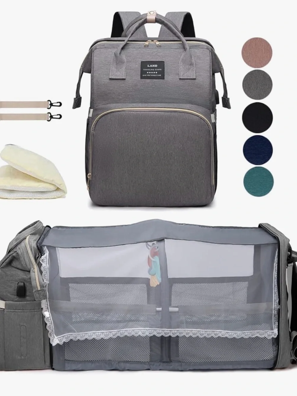 Land Traveling Share Diaper bag